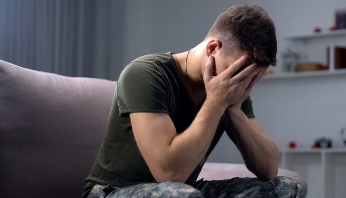 Veteran suffering from PTSD