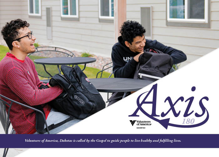 Two men laughing and smiling | VOA's Axis 180 logo